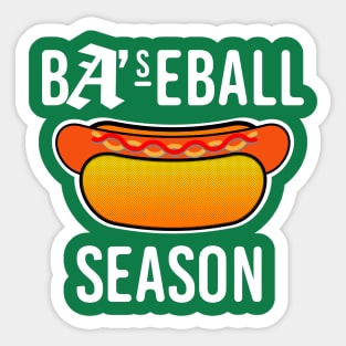 Baseball Season - Hotlink (white) Sticker